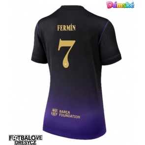 Barcelona Fermin Lopez #7 Dámské Venkovní Dres 2026-27 Krátký Rukáv Barcelona Fermin Lopez #7 Dámské Venkovní Dres 2026-27 Krátký Rukáv